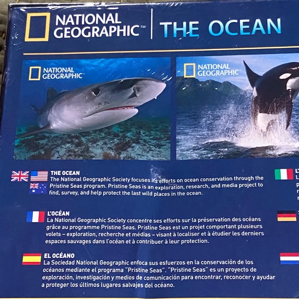🏷️ National Geographic 3D 500 Pcs. Tiger Shark Puzzle Still Sealed Aged 6+ - Picture 7 of 11